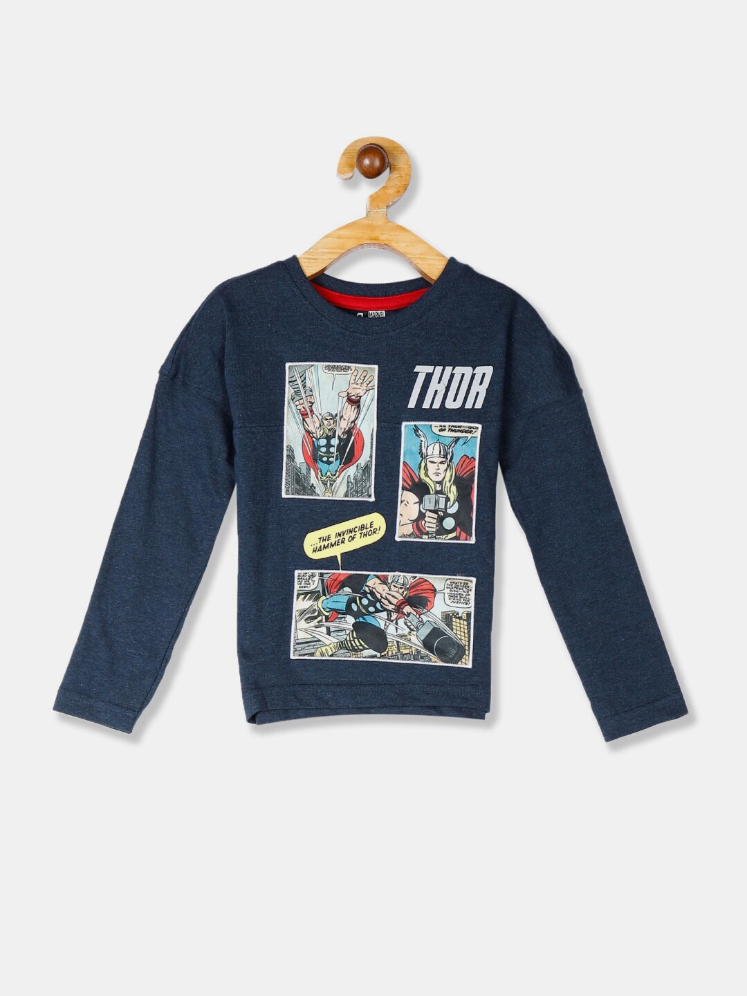

V-Mart Boys Thor Graphic Printed Cotton T-shirt, Blue
