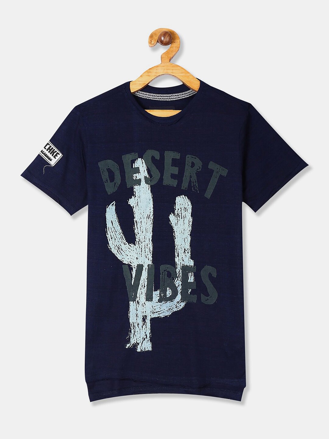 

V-Mart Boys Graphic Printed Cotton T-shirt, Blue