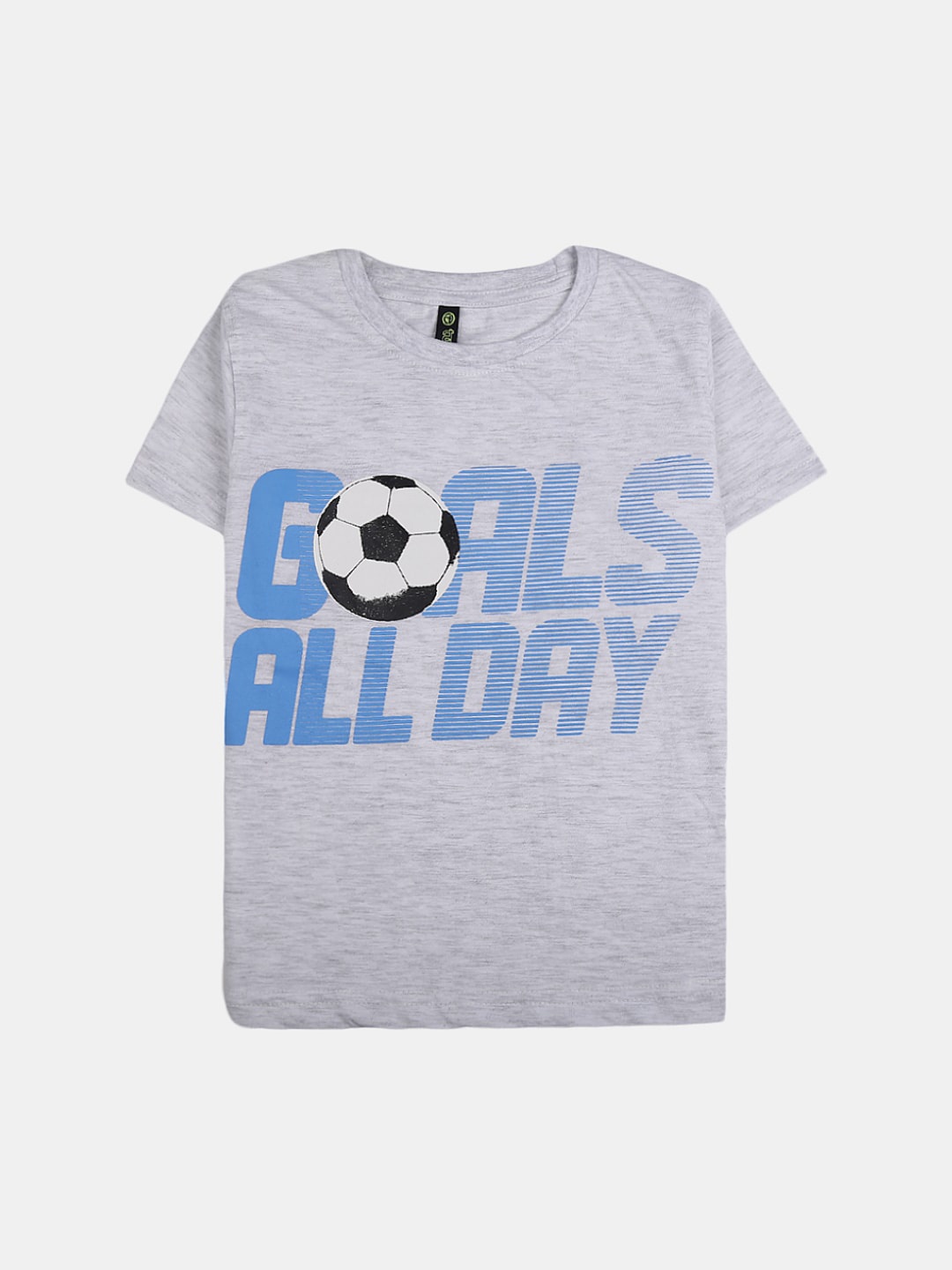 

V-Mart Boys Graphic Printed Cotton T-shirt, Grey melange