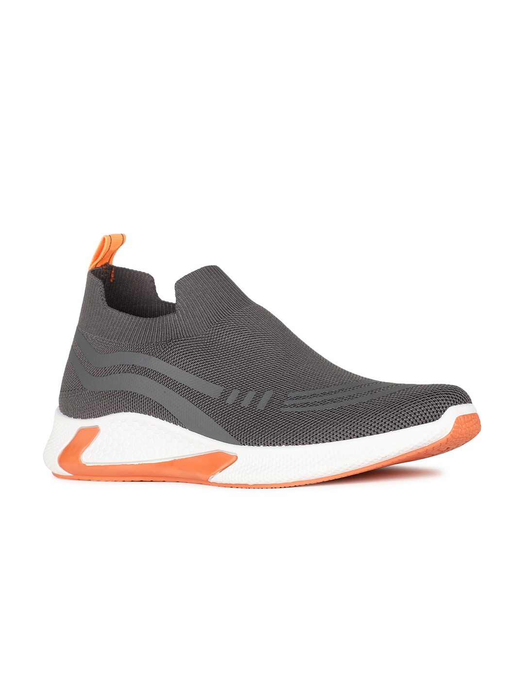 

North Star Men Grey Woven Design Slip-On Sneakers