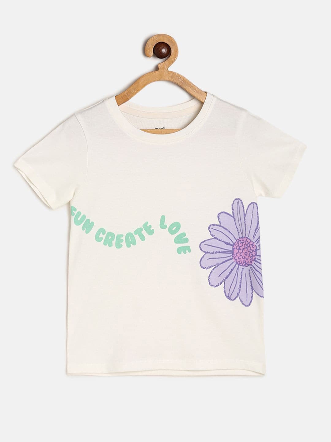 

MINI KLUB Floral Print Cotton Top, Off white