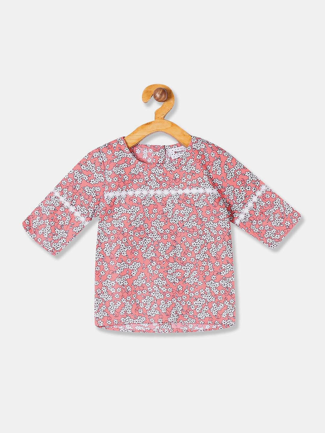 

V-Mart Infants Floral Printed Top, Pink