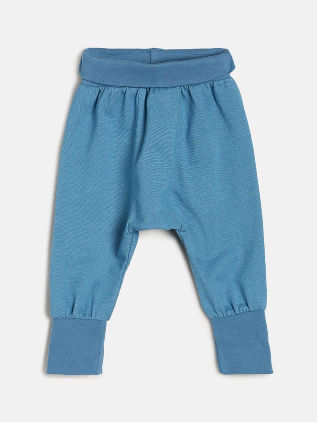 

MINI KLUB Infant Boys Mid-Rise Relaxed Wrinkle Free Pure Cotton Joggers, Blue