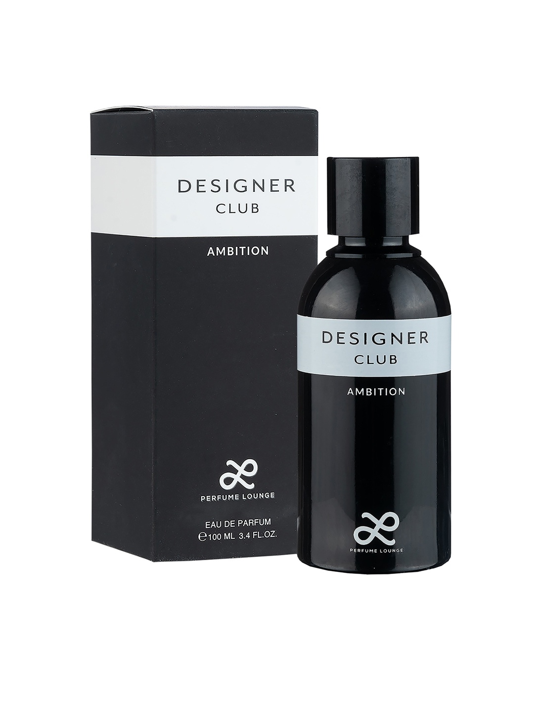 

PERFUME LOUNGE Men Designer Club Ambition Eau De Parfum 100 ml, Black