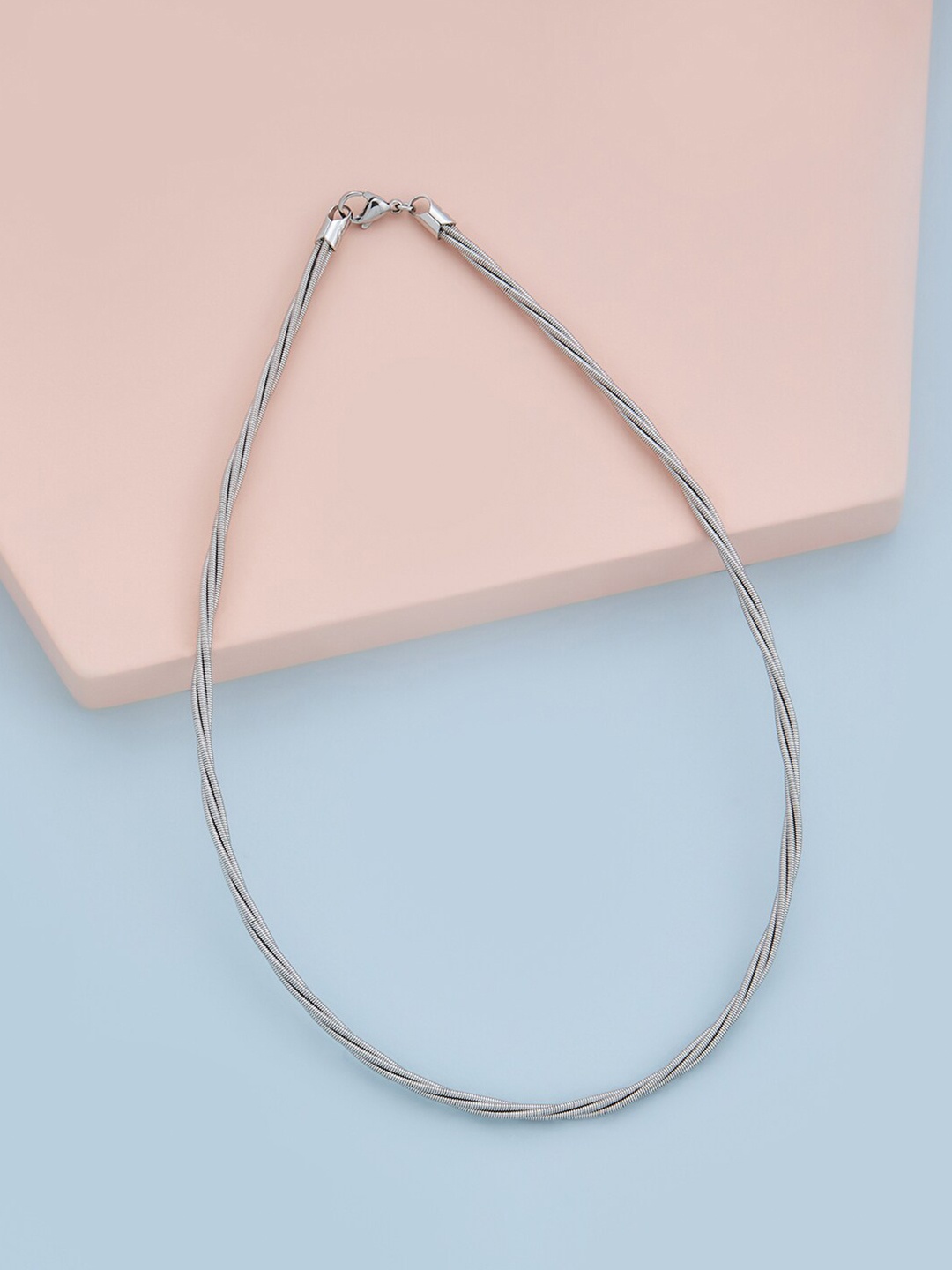 

Kushal's Fashion Jewellery Rhodium-Plated Copper Chain, Silver