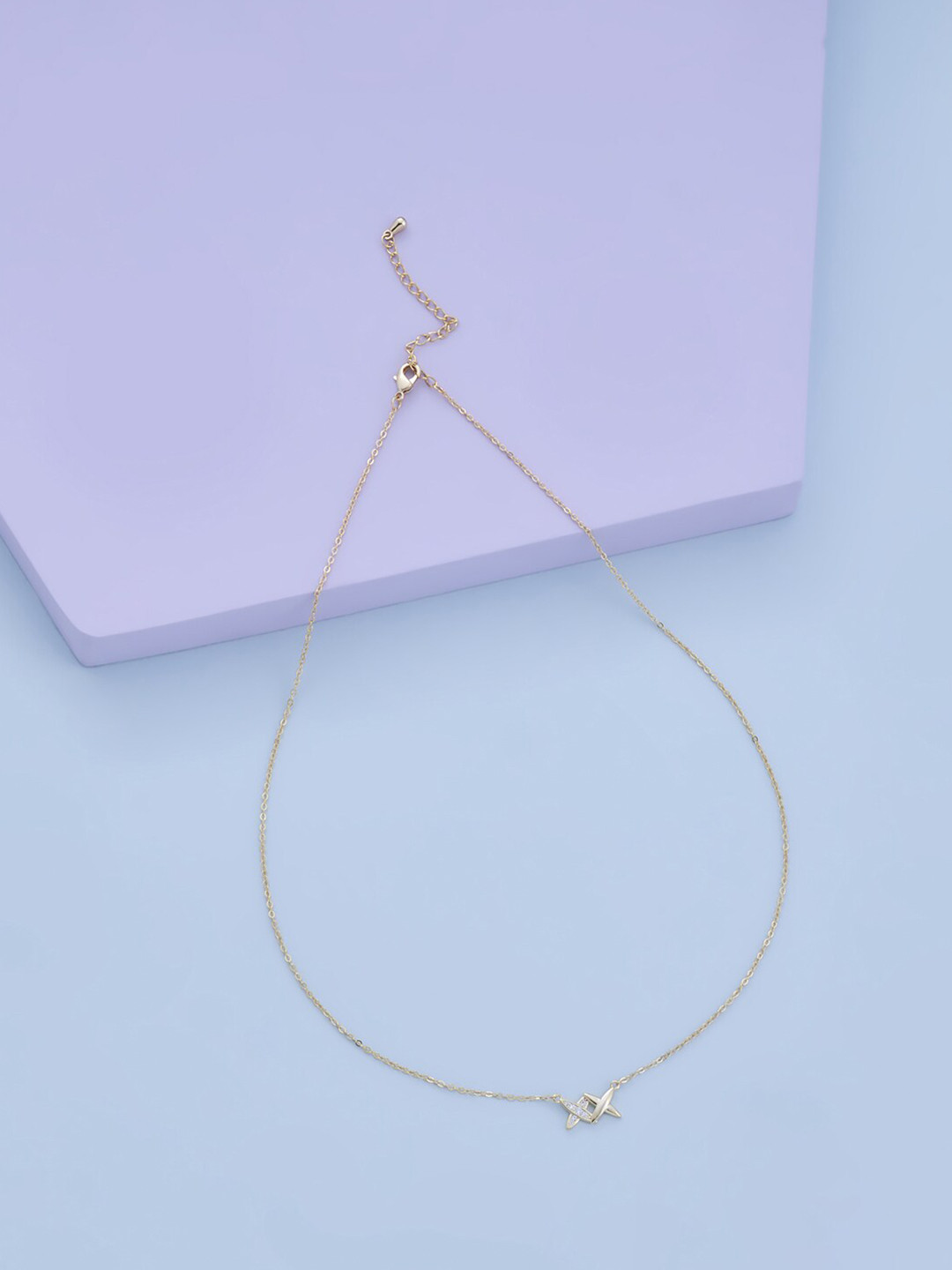 

Kushal's Fashion Jewellery Gold-Plated Cubic Zirconia Chain