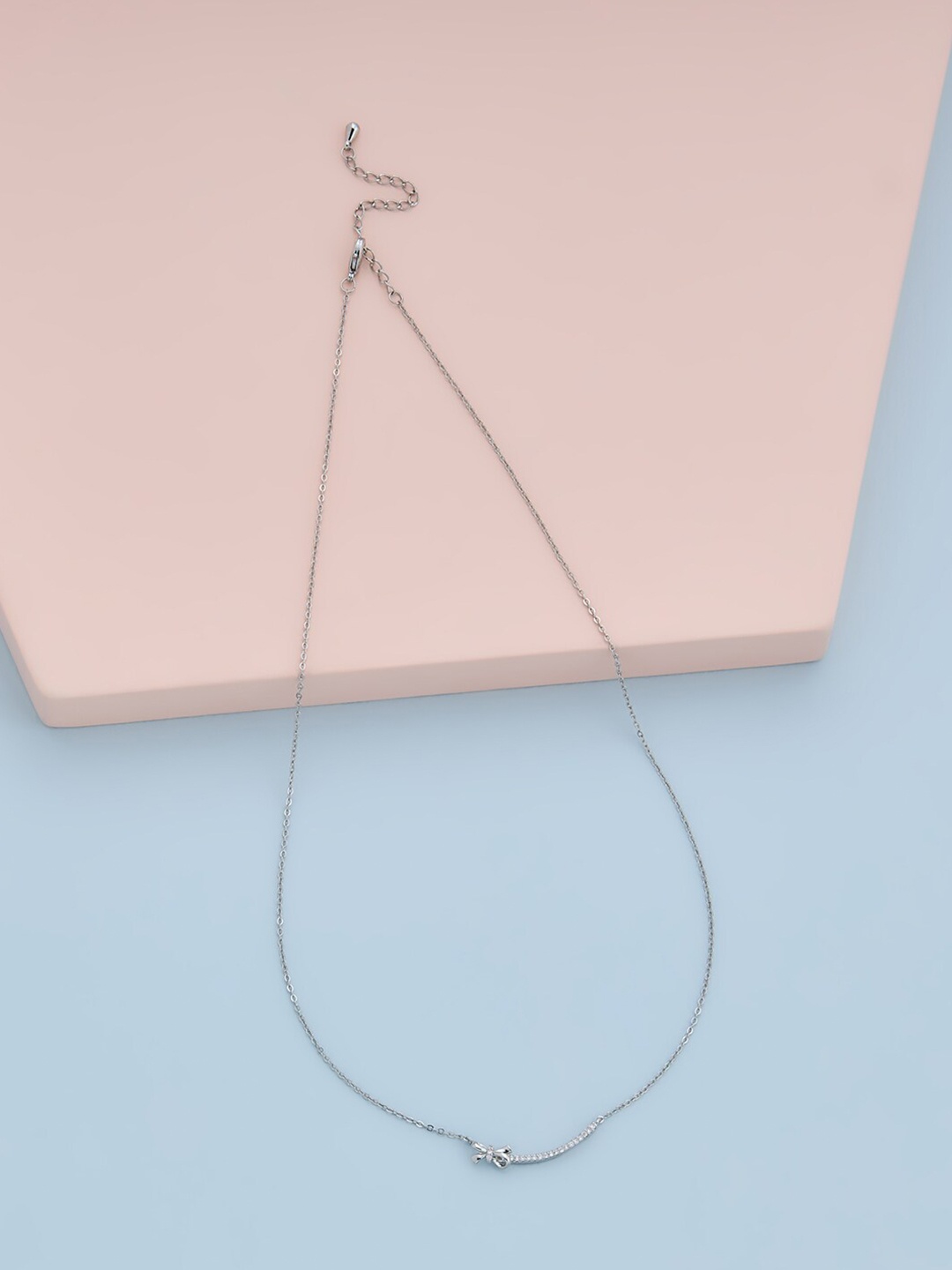 

Kushal's Fashion Jewellery Copper Rhodium-Plated Chain, Silver