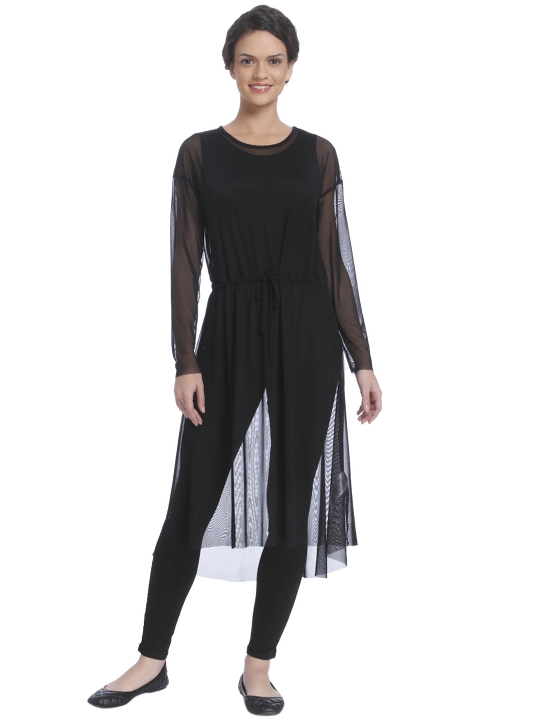 

ONLY Women Black Solid Midi Dress