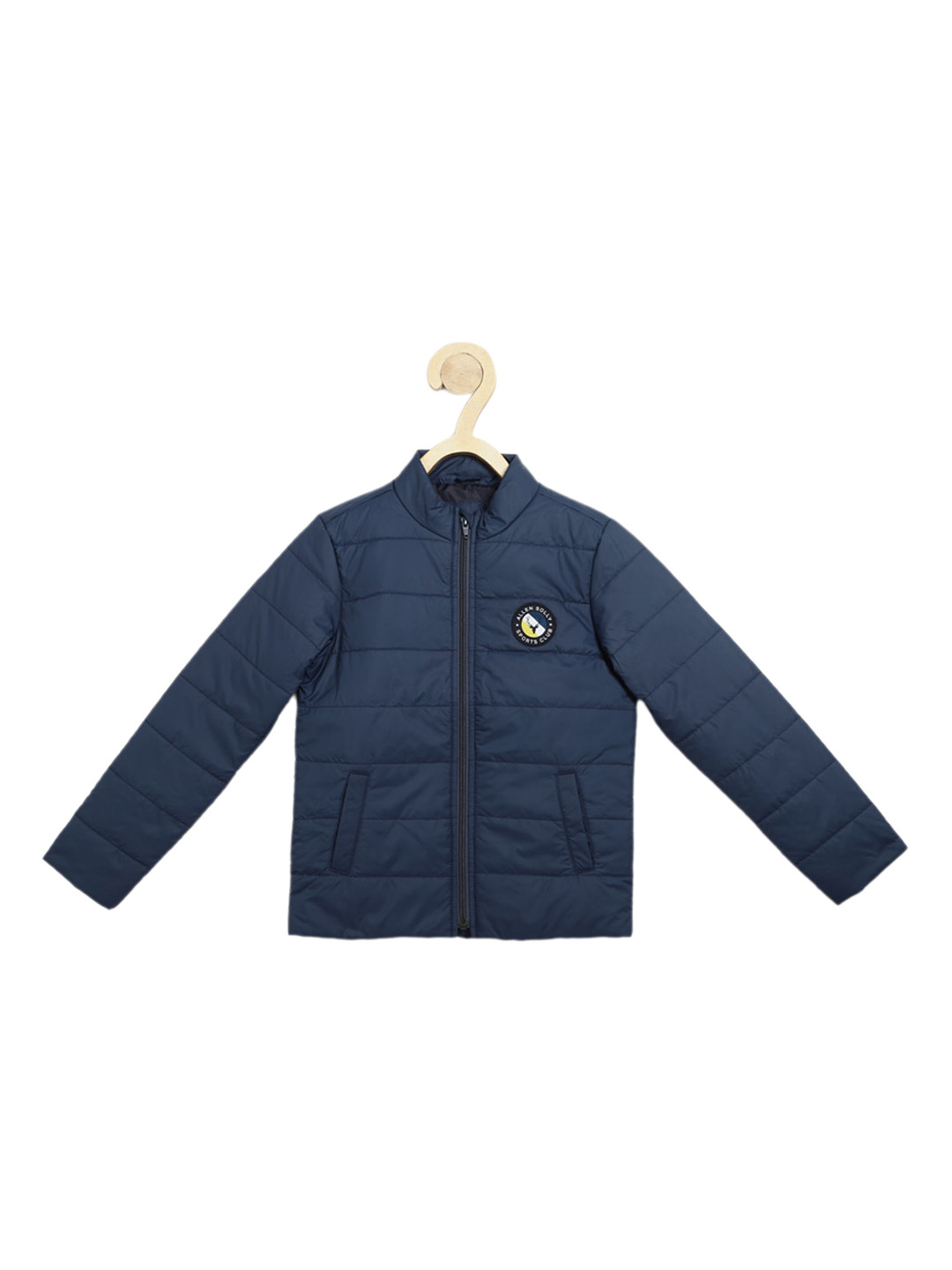 

Allen Solly Junior Boys Mock-Collar Padded Jacket, Navy blue