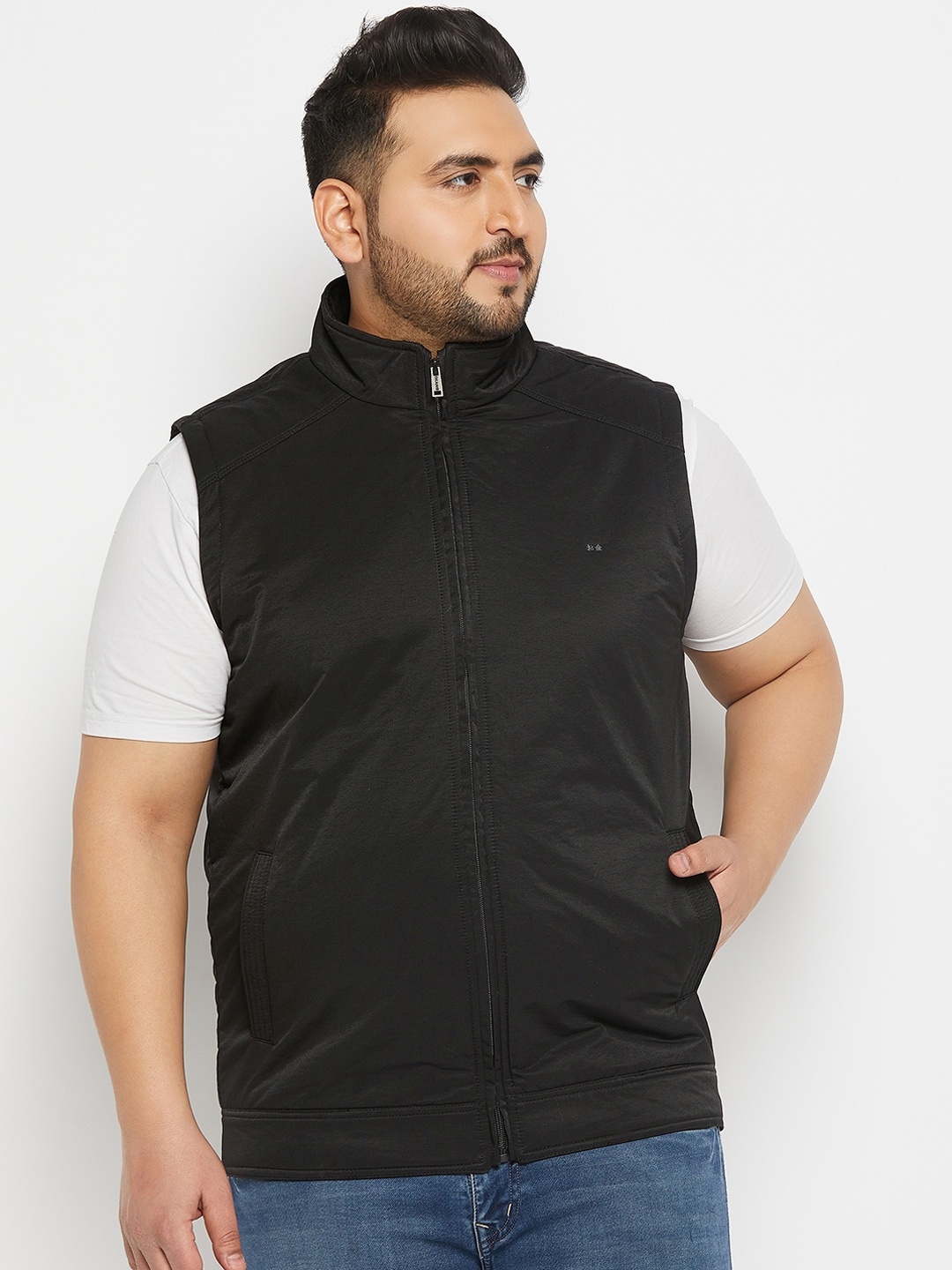 

Okane Men Lightweight Bomber Jacket, Black