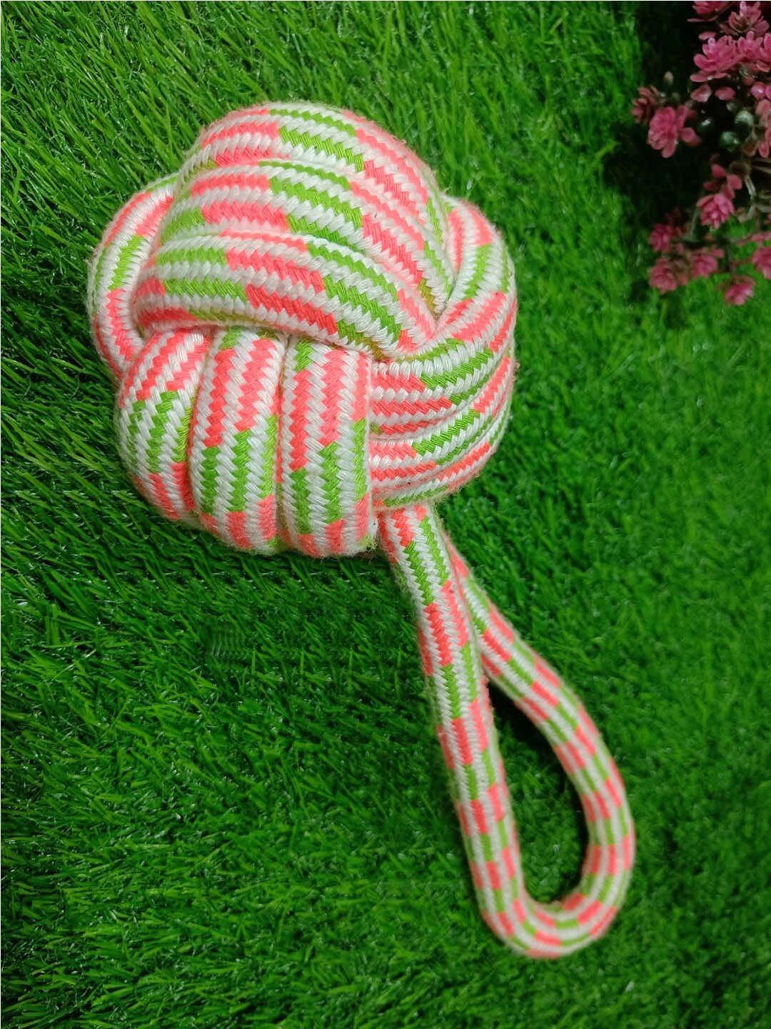 

Emily pets Rope Chew Pure Cotton Pet Toys, Pink