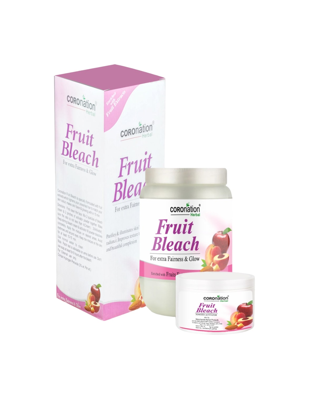 

COROnation Herbal Fruit Bleach Cream with Powder Activator - 1 Kg, White