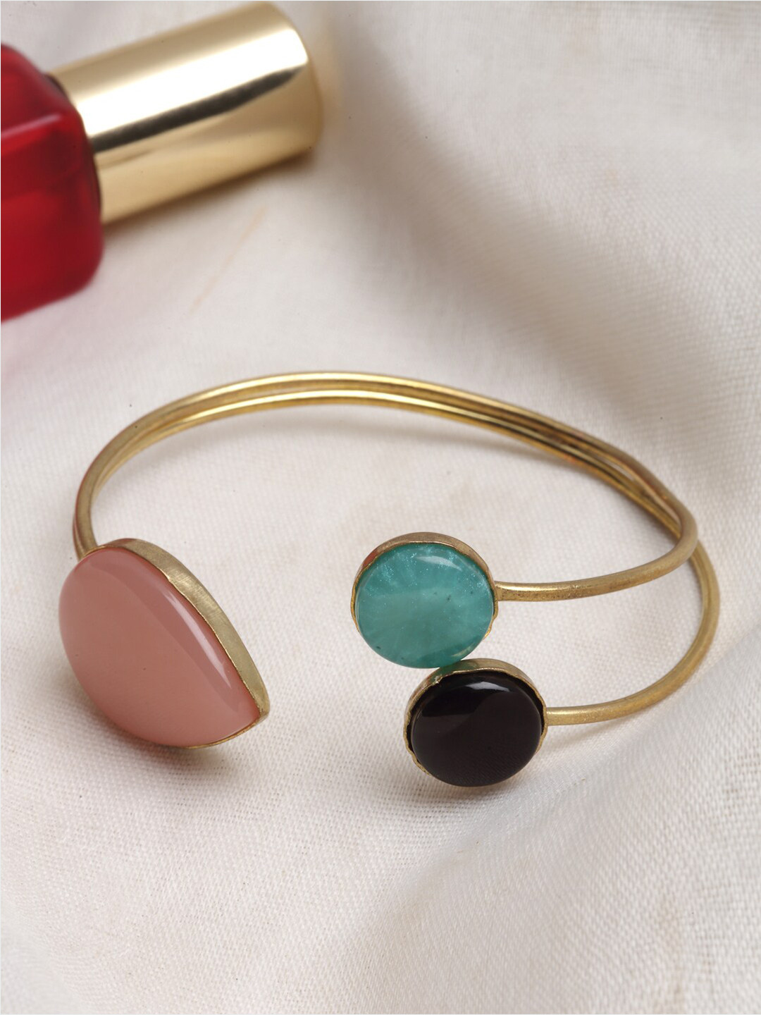 

PANASH Women Gold-Plated Cuff Bracelet