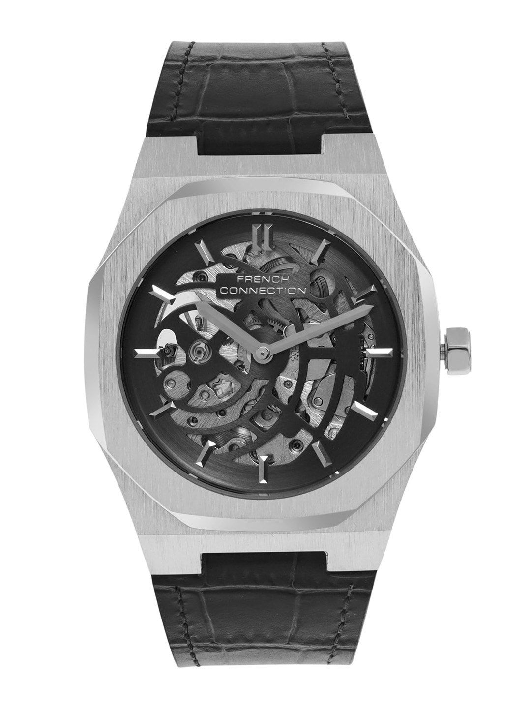 

French Connection Men Skeleton Dial & Straps Analogue Automatic Watch FCA01-9, Grey