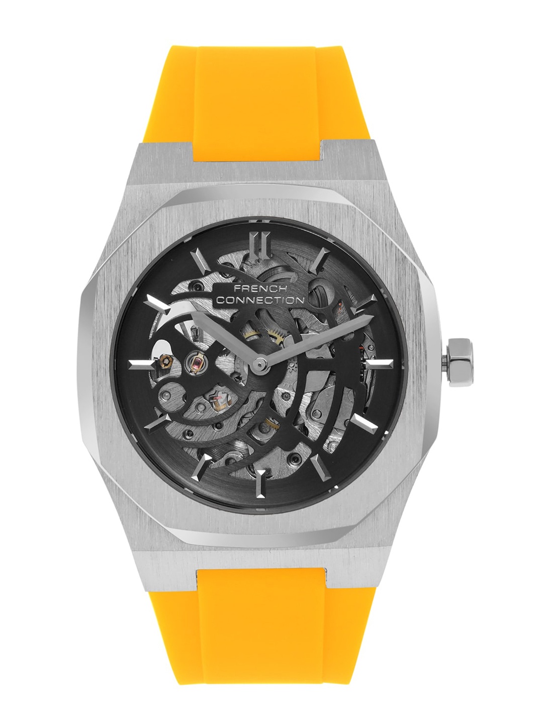 

French Connection Men Skeleton Dial Automatic Watch FCA01-7, Grey