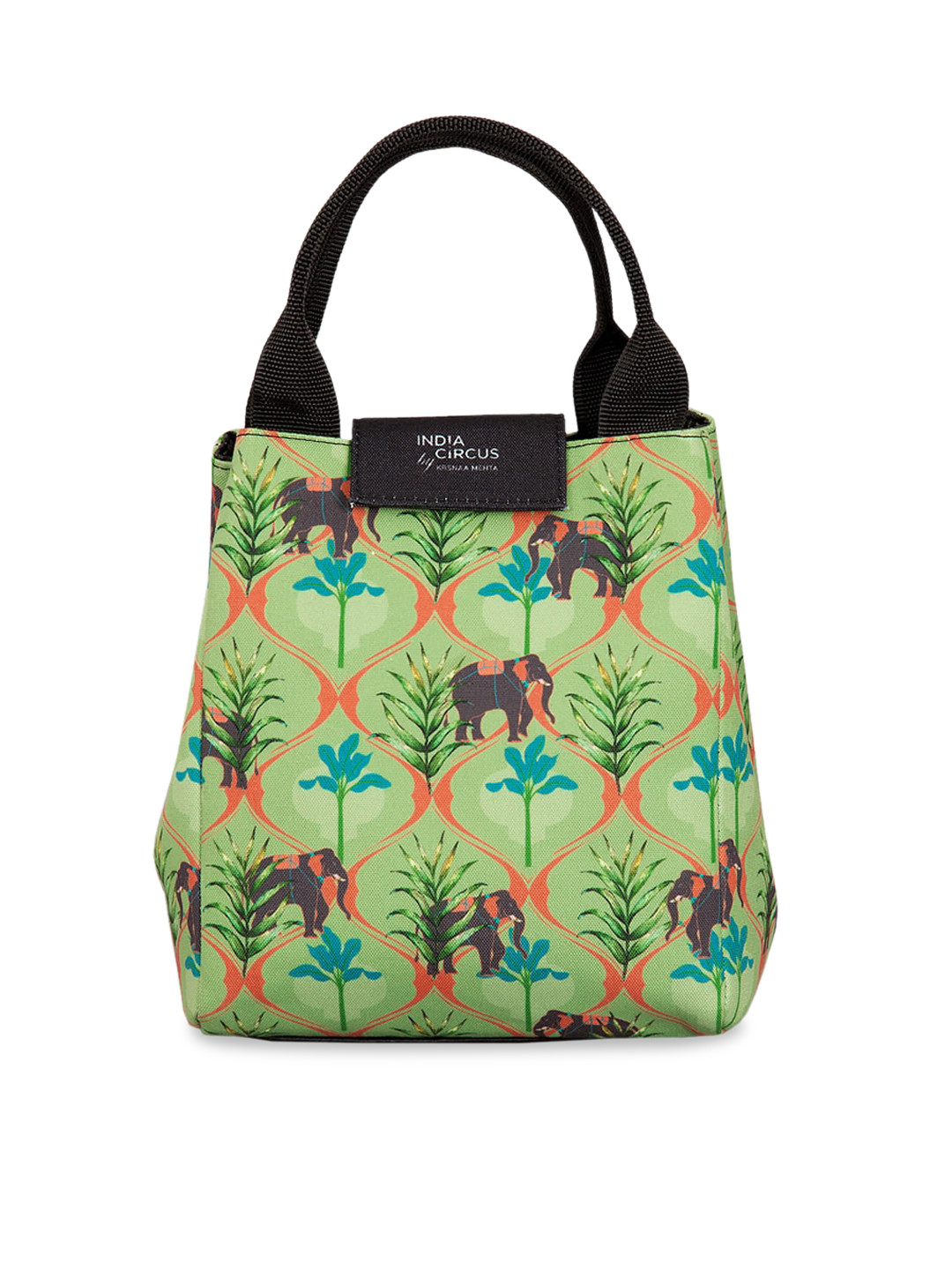 

India Circus by Krsnaa Mehta Jungle Safari Lunch Bag, Green