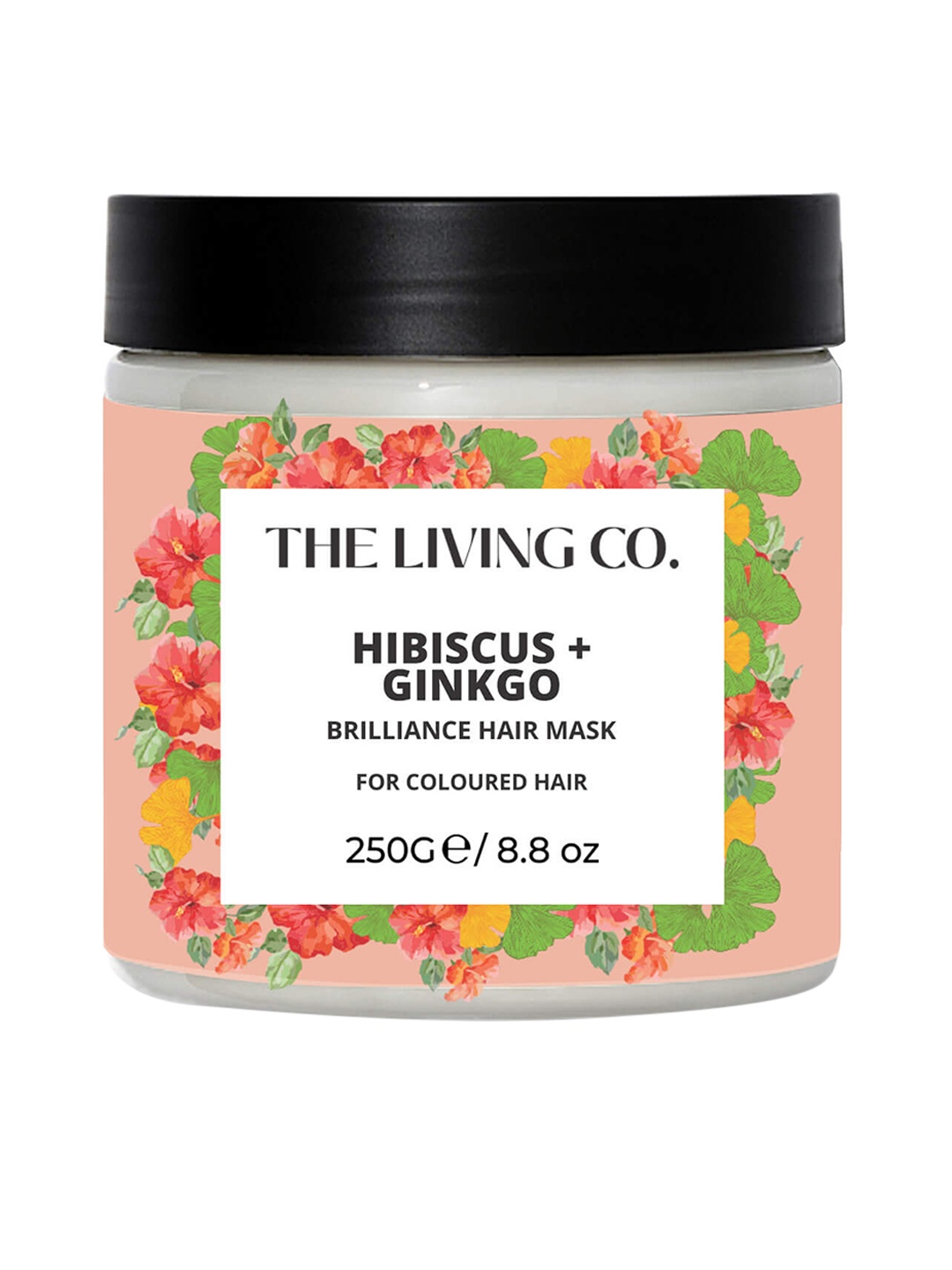 

THE LIVING CO. Hibiscus & Ginkgo Brilliance Hair Mask - 250 gm, White