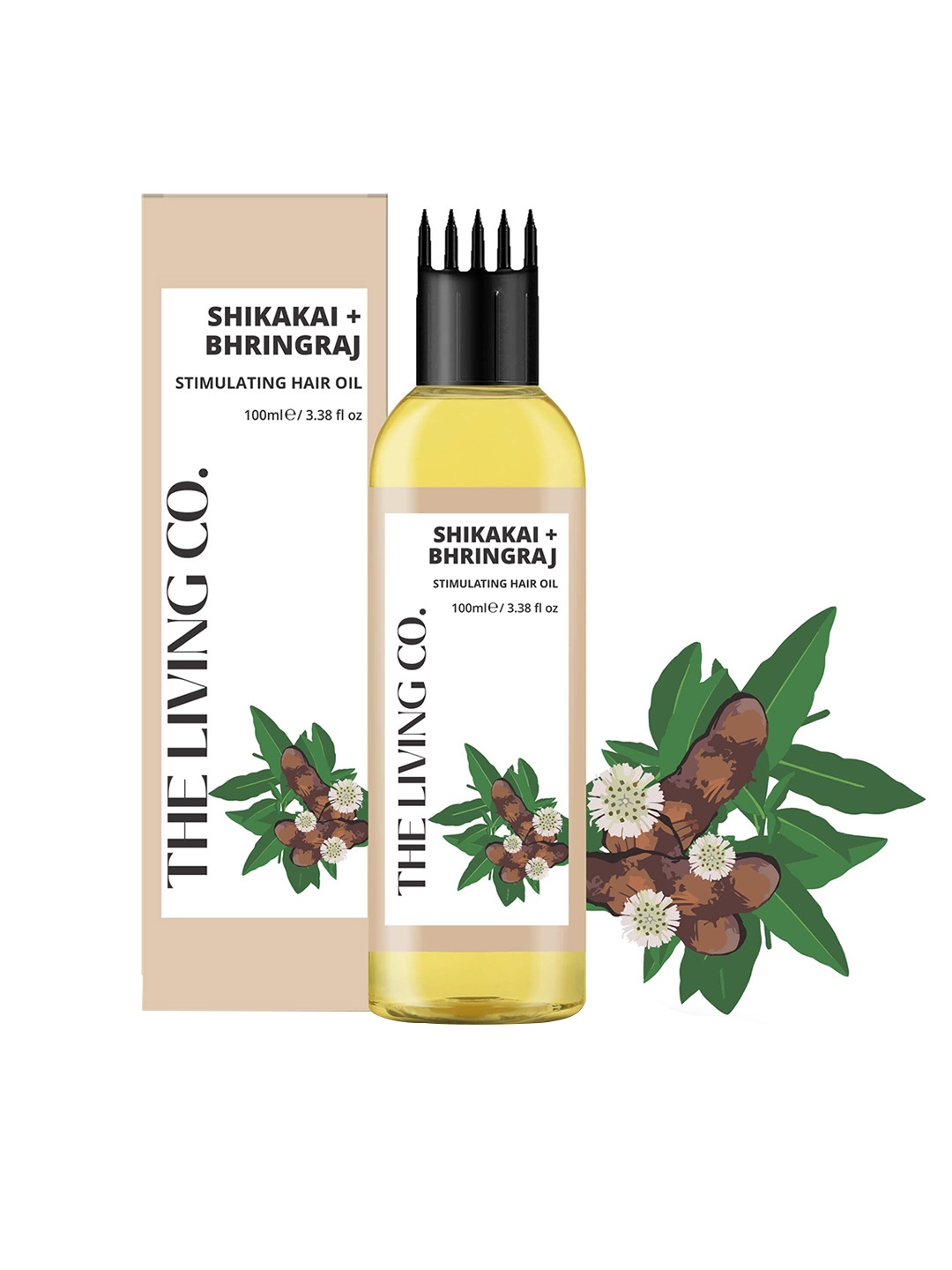 

THE LIVING CO. Shikakai & Bhringraj Stimulating Hair Oil - 100 ml, Transparent