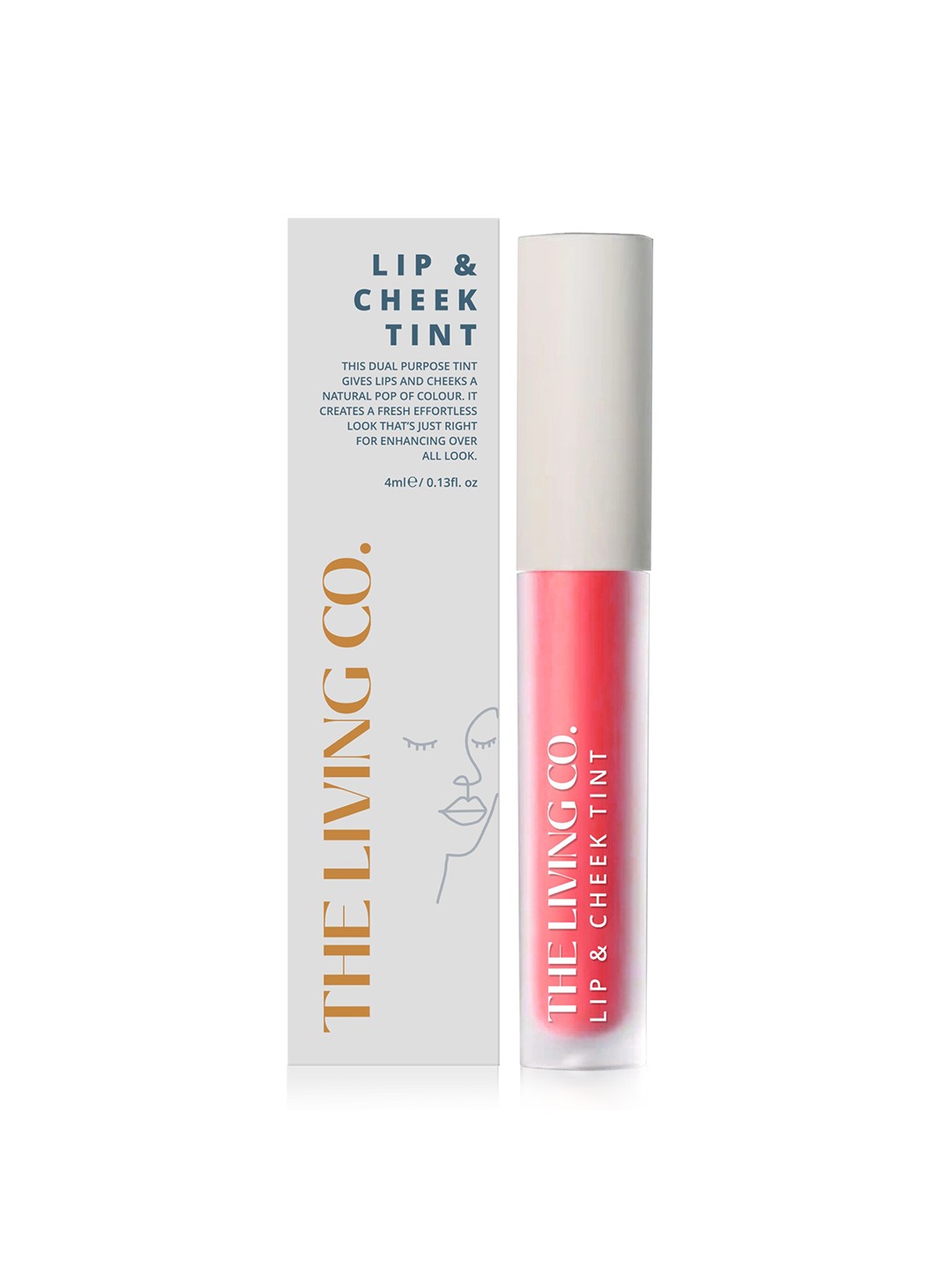 

THE LIVING CO. Semi Glossy Finish Everyday Lip & Cheek Tint 4 ml - Cranberry, Red