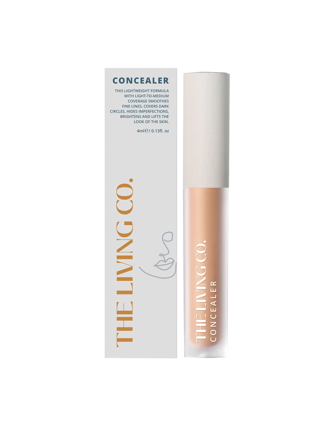 

THE LIVING CO. Everyday Lightweight Concealer with Argan Oil 4ml - Sand 02, Beige