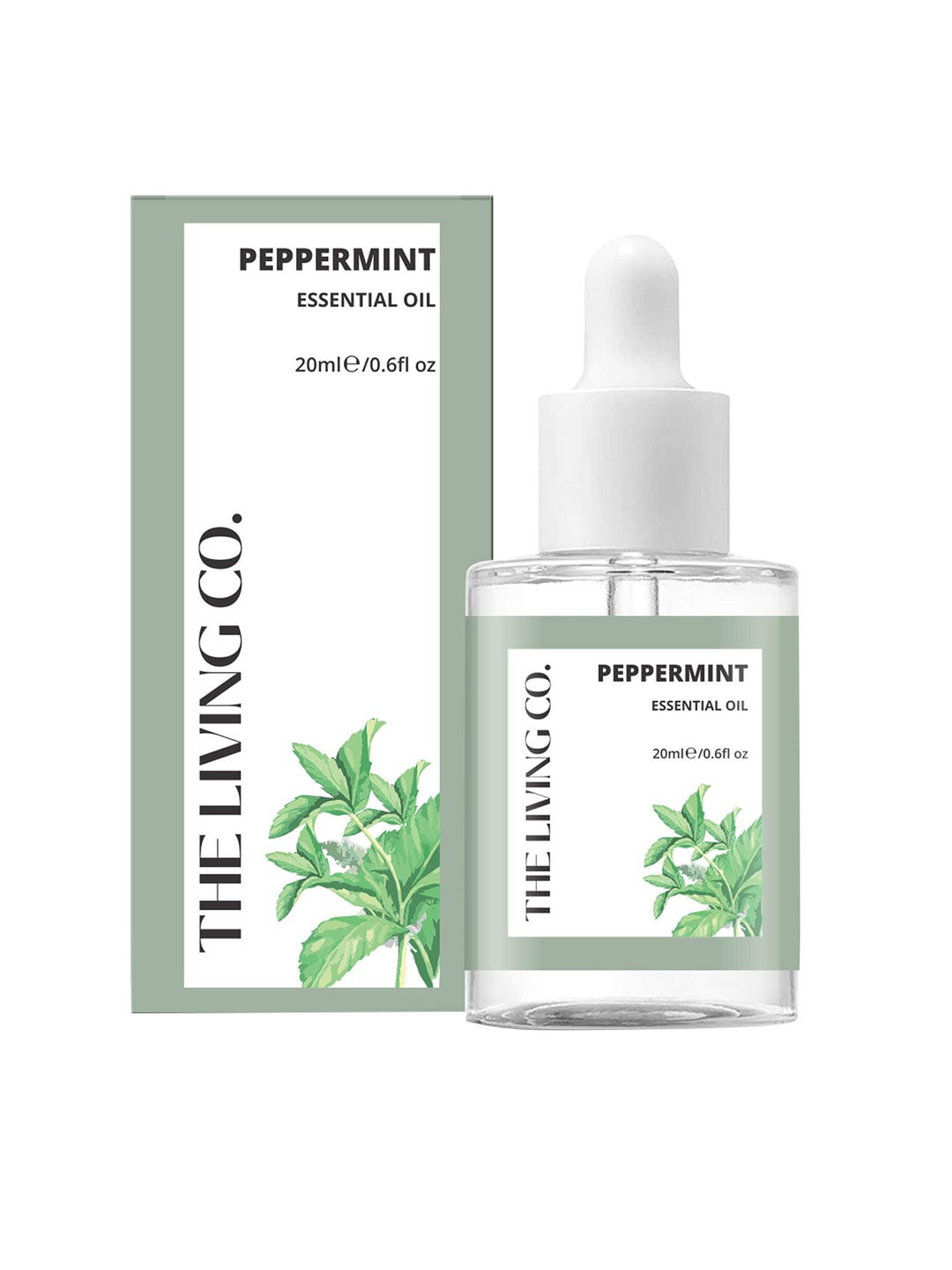 

THE LIVING CO. Peppermint Essential Hair Oil - 20 ml, Green