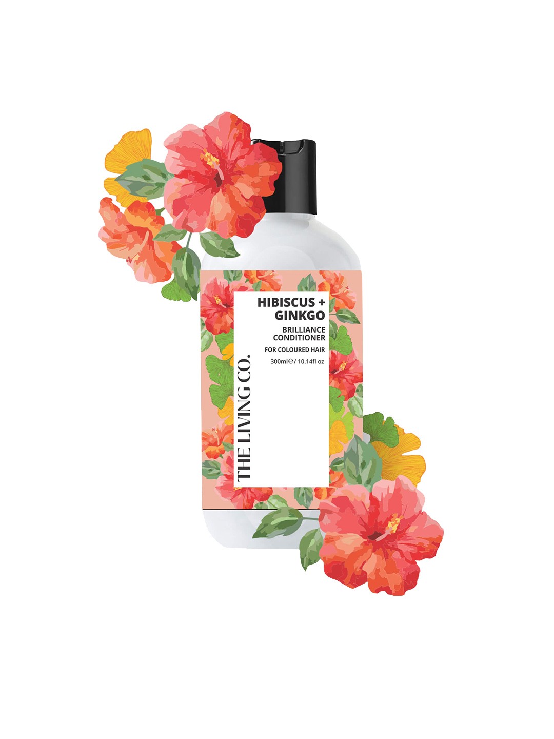 

THE LIVING CO. Hibiscus & Ginkgo Brilliance Conditioner 300 ml, White