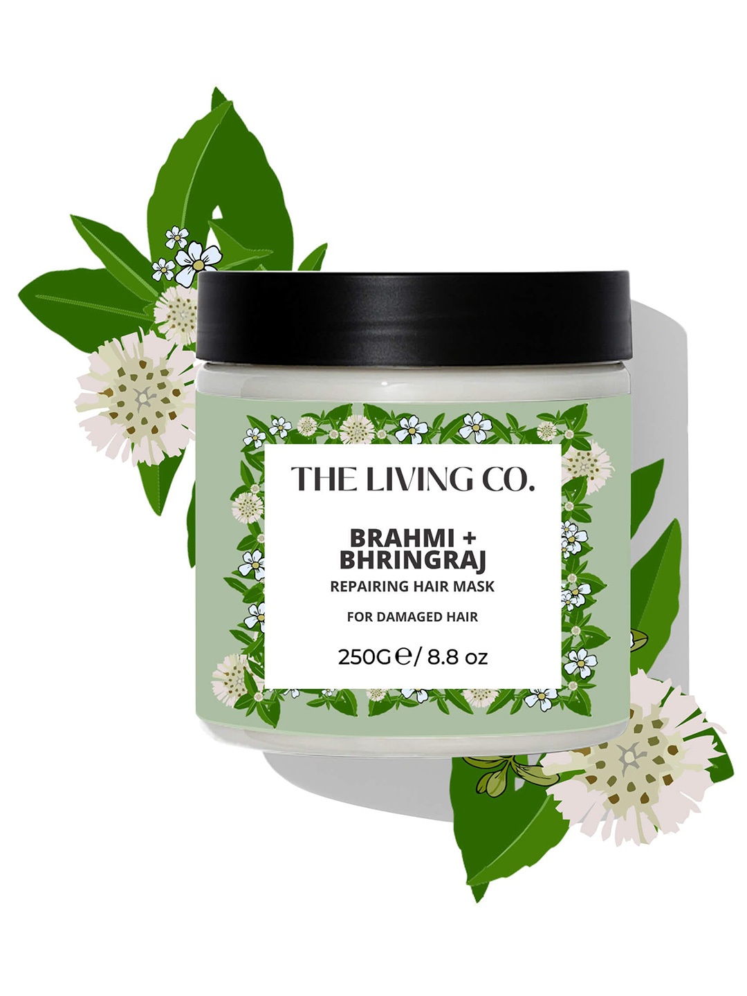 

THE LIVING CO. Brahmi & Bhringraj Hair Mask - 250 g, Green