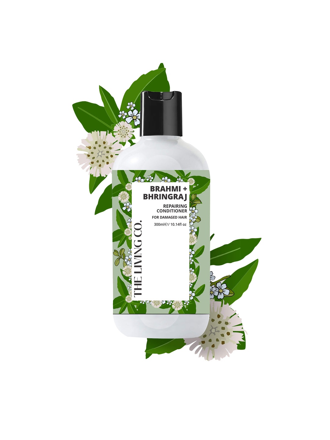 

THE LIVING CO. Brahmi & Bhringraj Repairing Conditioner 300 ml, White