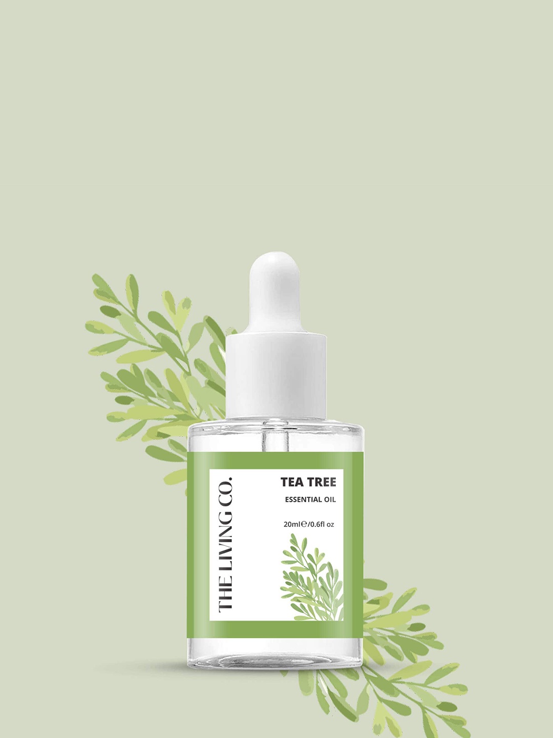 

THE LIVING CO. Tea Tree Essential Oil 20 ml, Green