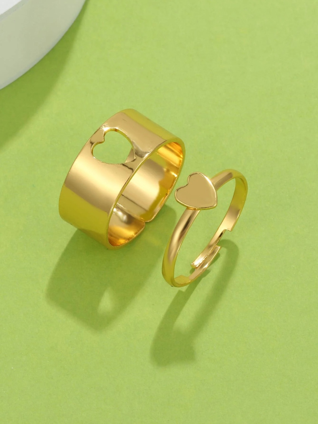 

Pinapes Gold-Plated Love Couple Ring