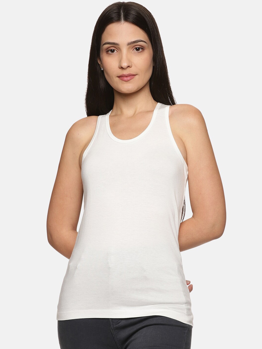 

Tailor & Circus Women White Pure-Soft Tank Top