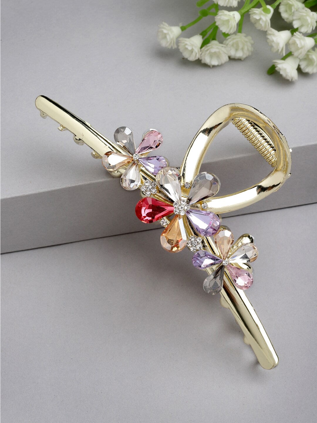 

VOGUE PANASH Women Embellished Claw Clip, Gold