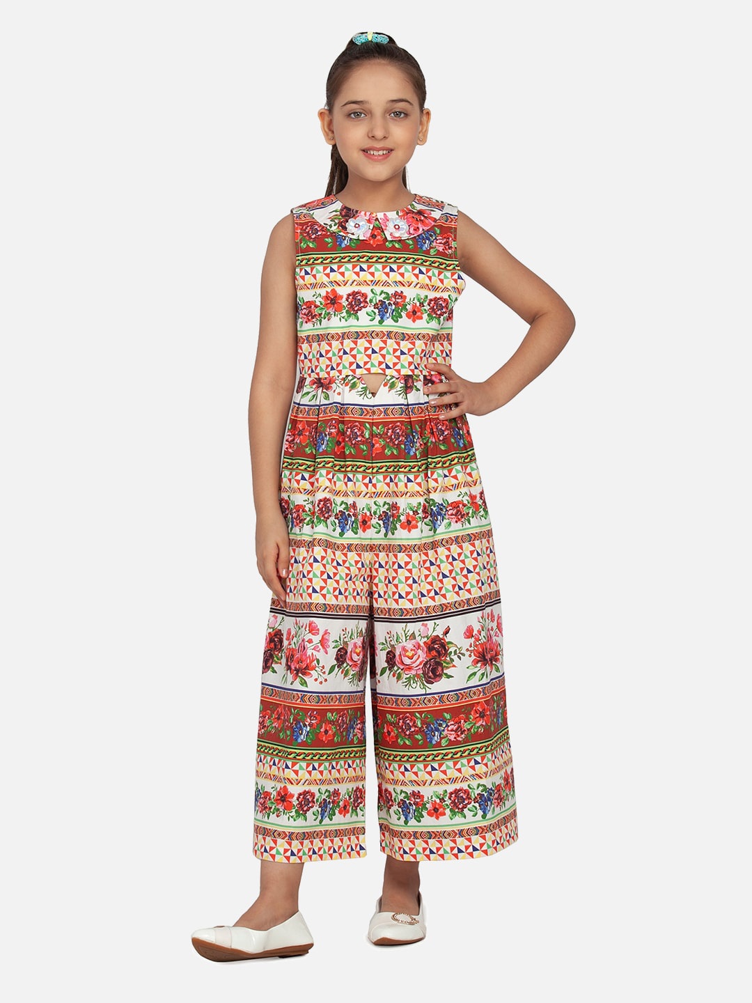 

BLANC9 Floral Maxi Dress, White
