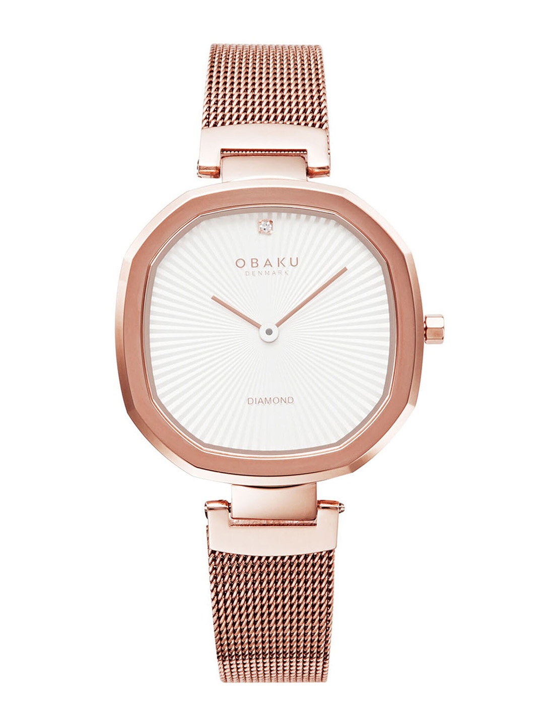 

Obaku Women Stainless Steel Bracelet Style Straps Analogue Watch V277LXVIMV, White