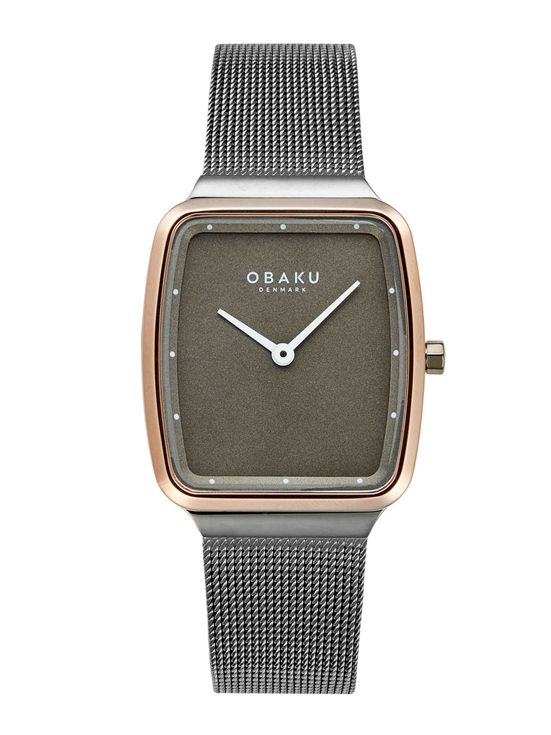 

Obaku Women Stainless Steel Bracelet Style Straps Analogue Watch V267LXPUMU, Grey