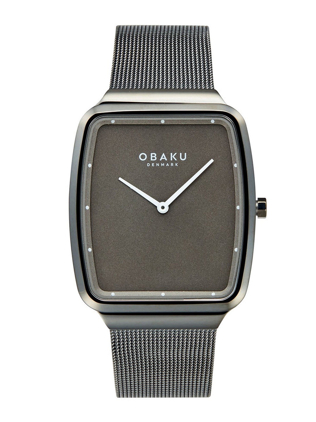 

Obaku Men Stainless Steel Bracelet Style Straps Digital Watch V267GXUUMU, Grey