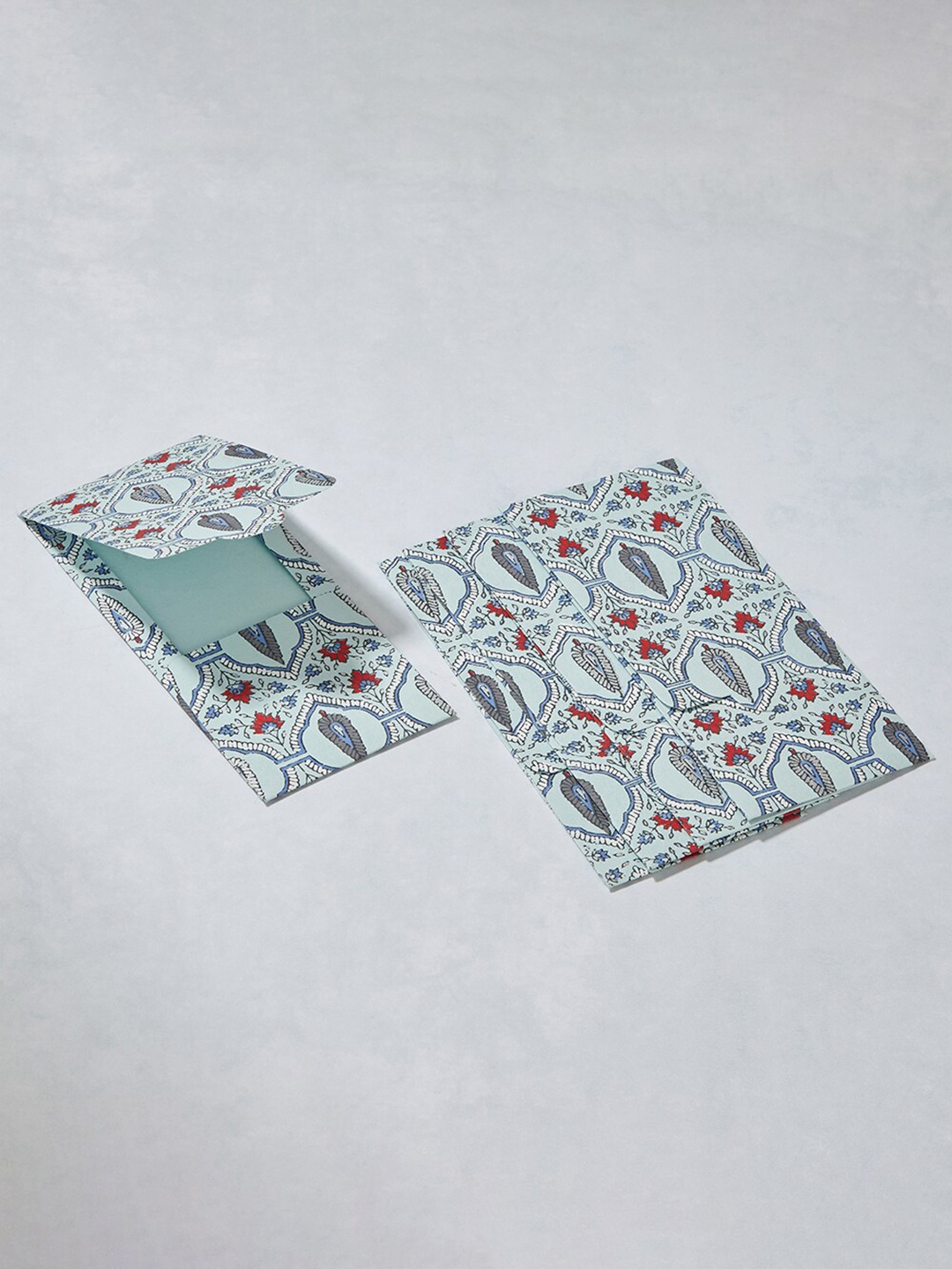 

Fabindia Set Of 5 Printed Money Envelope, Blue