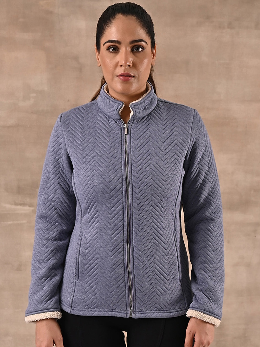 

Lakshita Women Quilted Jacket, Blue