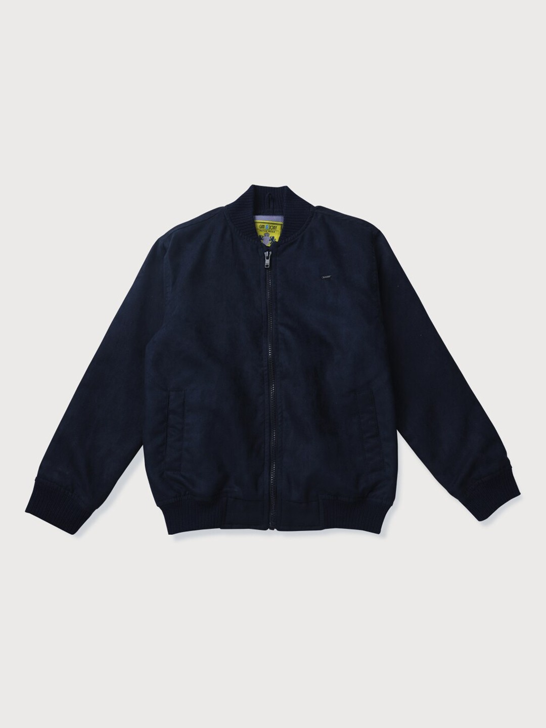 

Gini and Jony Boys Solid Long Sleeves Bomber Jacket, Navy blue