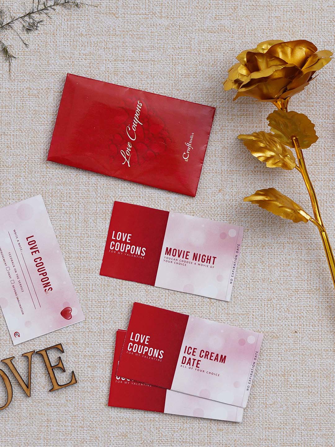

eCraftIndia Red & Yellow 2 Pcs Valentine Gift Set