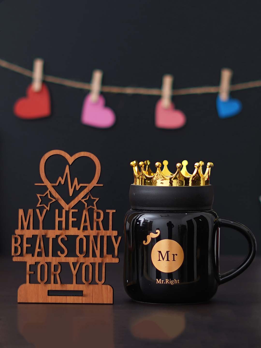 

eCraftIndia Brown & Black 2 Pcs Valentine Gift Set