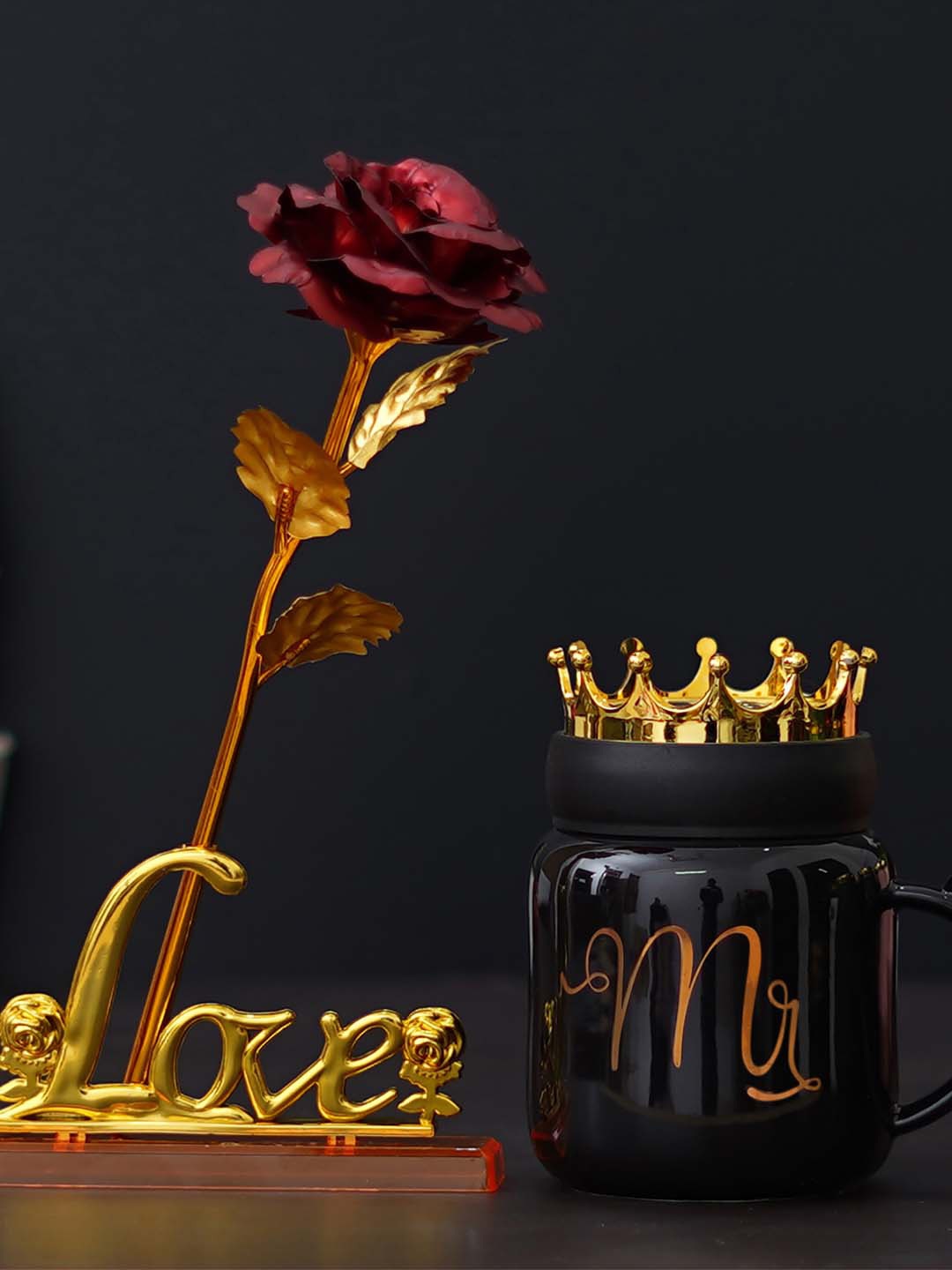 

eCraftIndia Black & Red 2 Pcs Valentine Gift Set