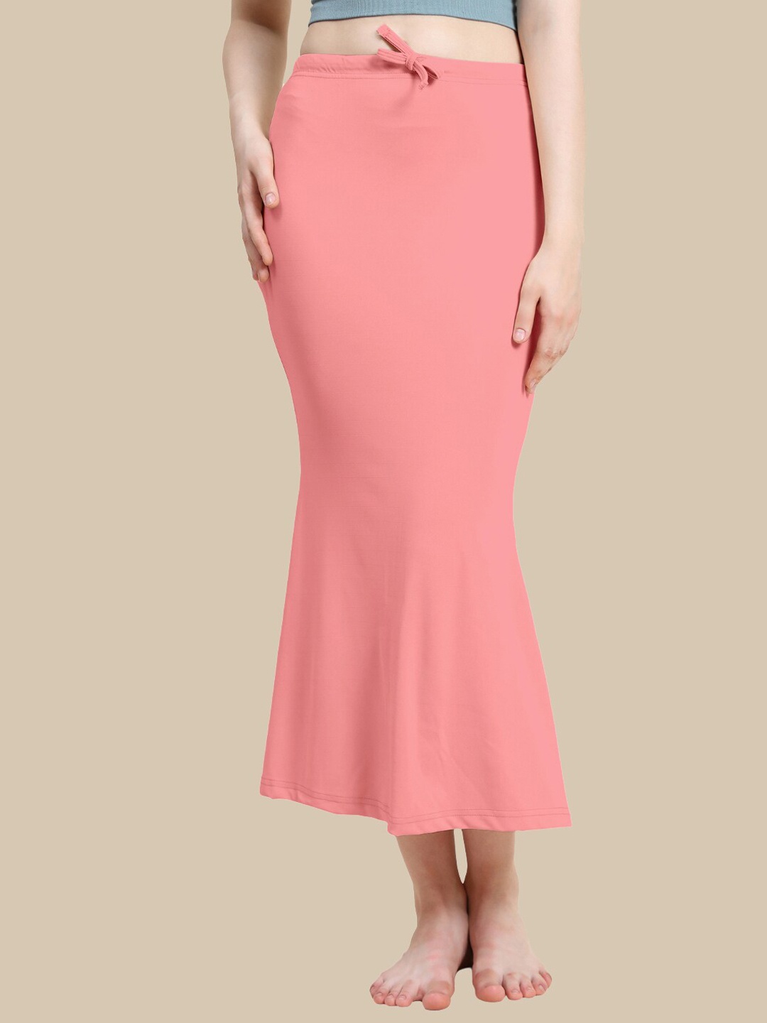 

Jaanvi Fish-Cut Saree Shapewear, Pink