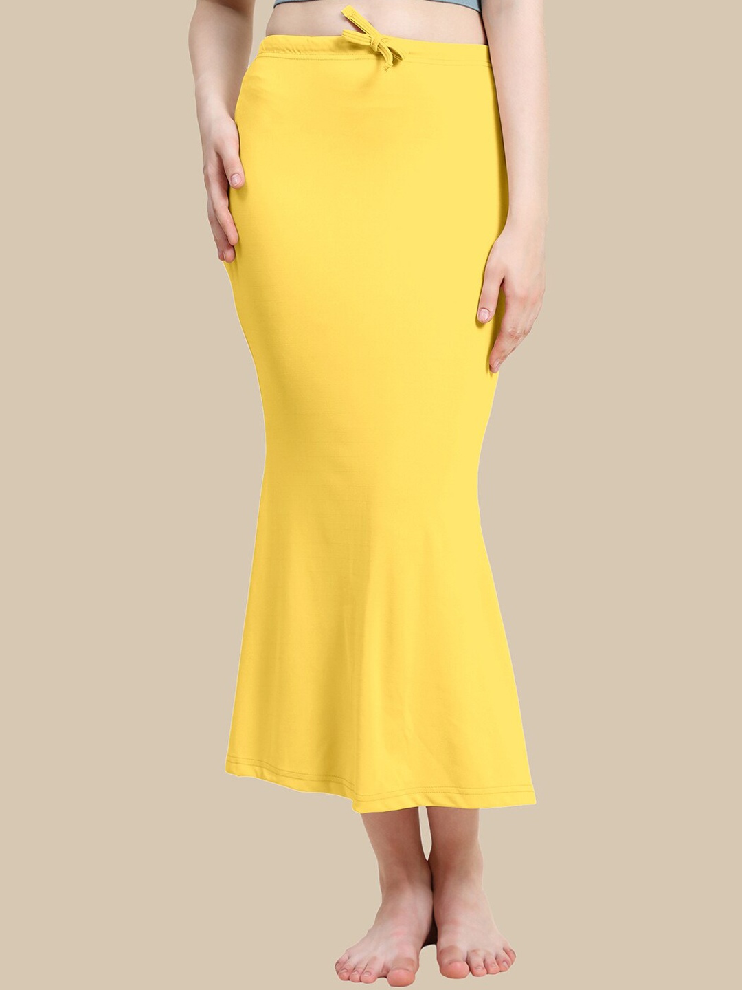 

Jaanvi Fish-Cut Saree Shapewear, Yellow