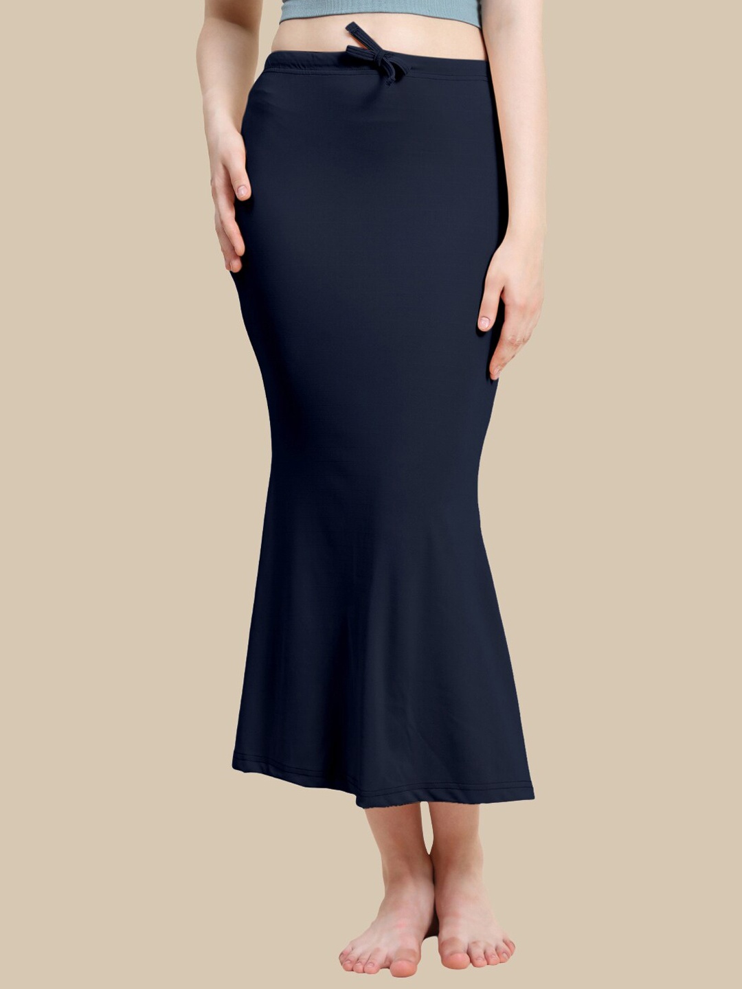 

Jaanvi Fish Cut Style Seamless Saree Shapewear, Navy blue