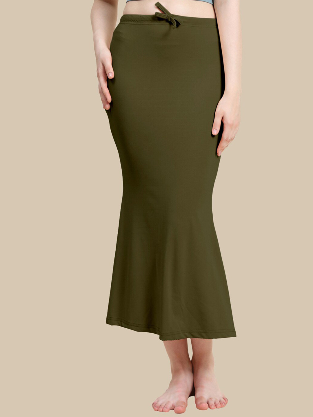 

Jaanvi Fish Cut Style Seamless Saree Shapewear, Green