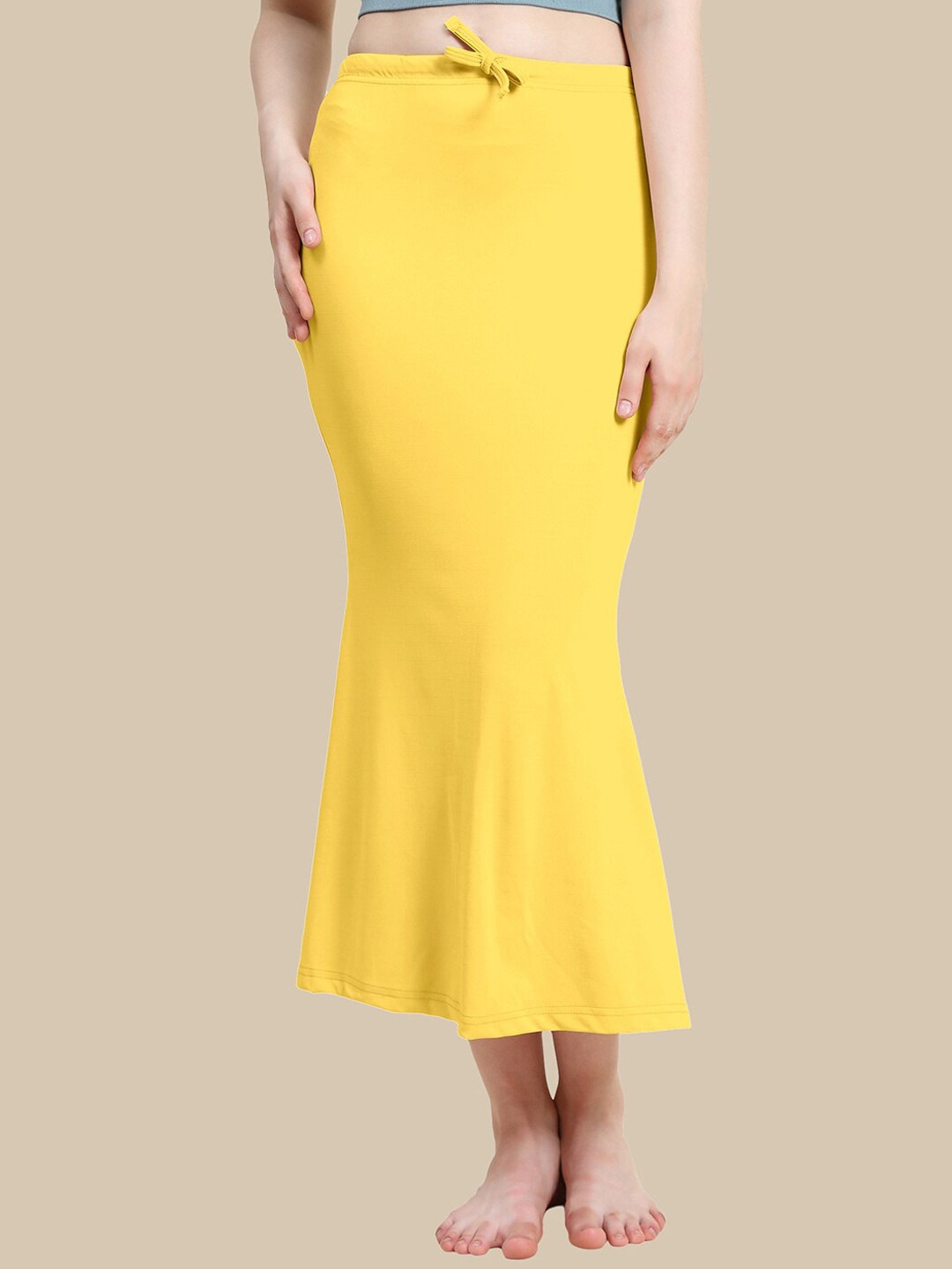 

Jaanvi Fish-Cut Style Saree Shapewear, Yellow