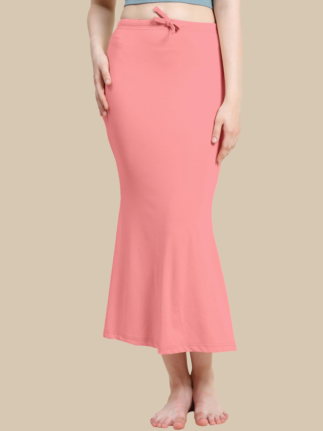 

Jaanvi Fish Cut Style Seamless Saree Shapewear, Pink