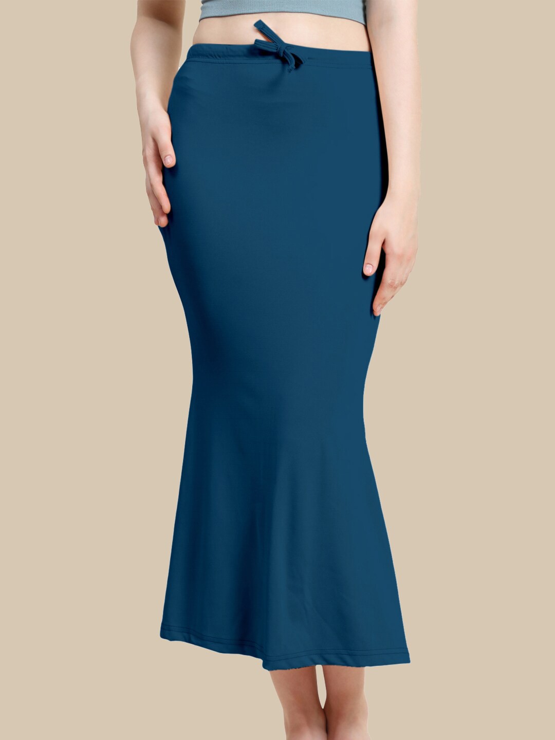 

Jaanvi Fish-Cut Saree Shapewear, Navy blue