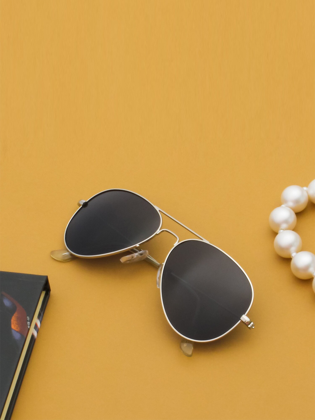 

Ted Smith Aviator Sunglasses With Polarised & UV Protected Lens, Grey